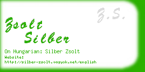 zsolt silber business card